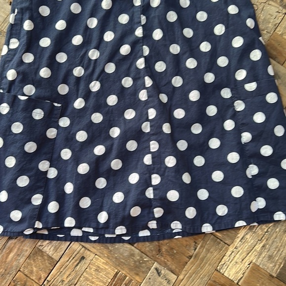 Benetton Girls Navy Polka Dot Dress - Picture 8 of 10